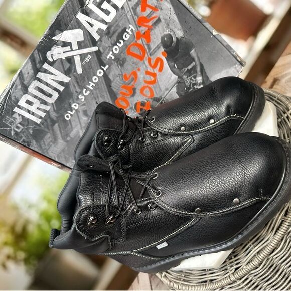 IRON AGE GROUNDBREAKER METATARSAL GUARD Leather Steel Toe Work Boots Size 11 W - Picture 15 of 15
